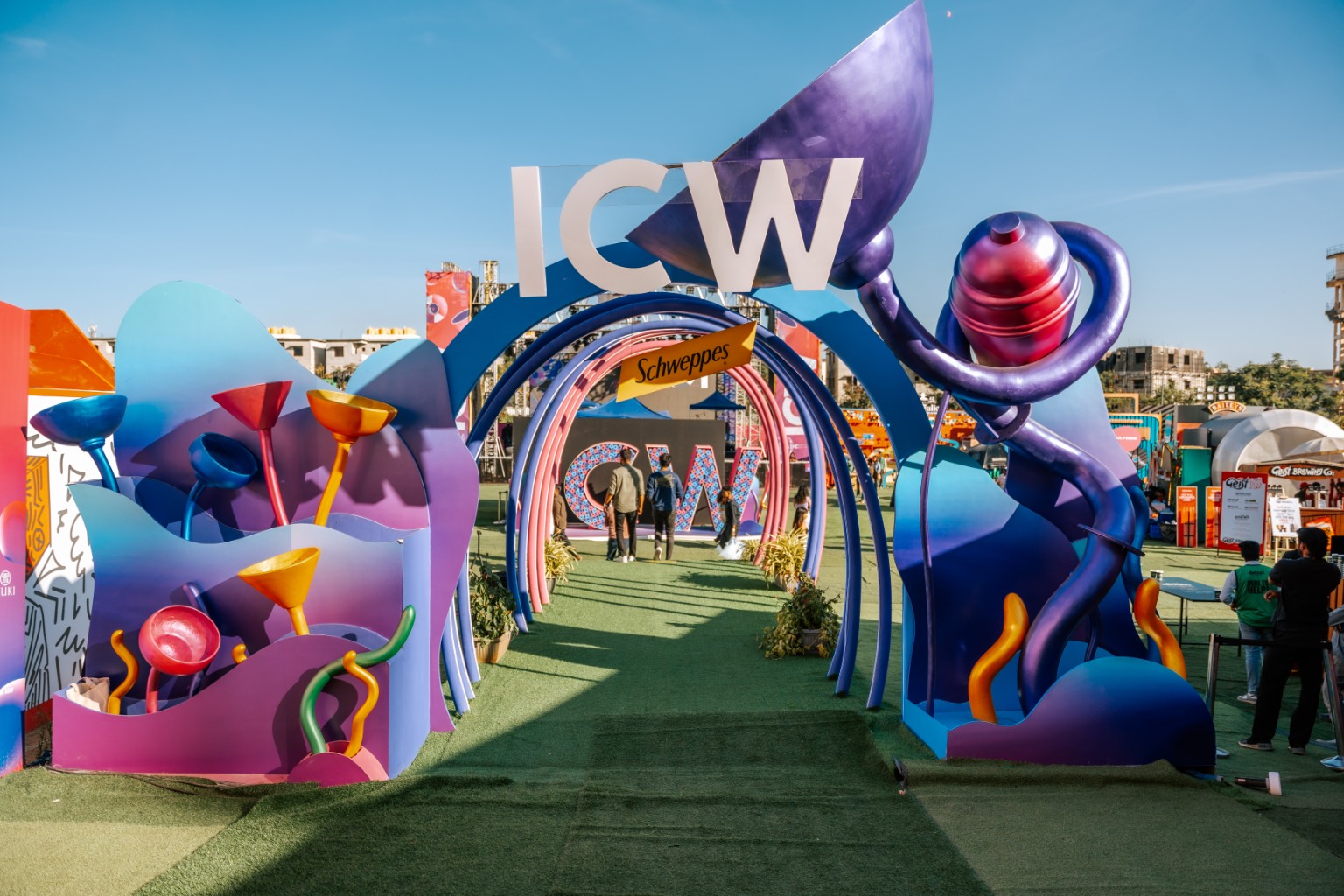 India Cocktail Week sculptural entrance designed by Manifest